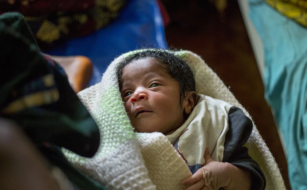 Babies’ clean nappies