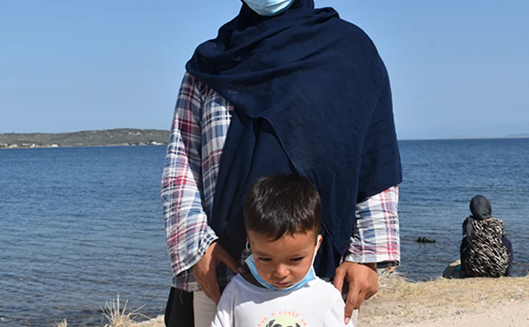 Extension Mother Son Moria Refugees November