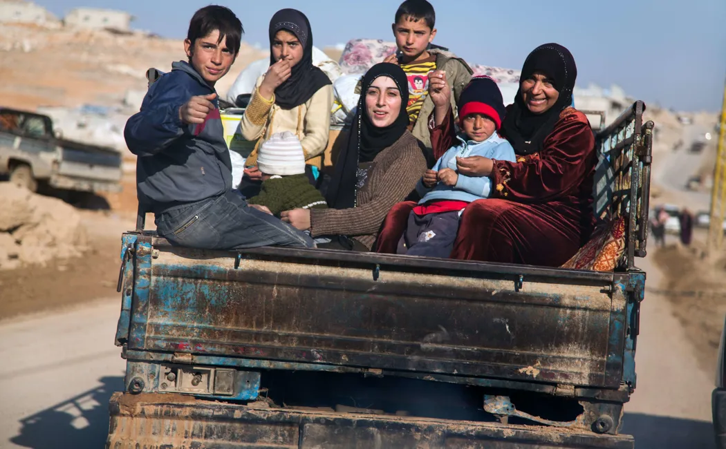 Lebanon Syrian Refugees Flee Yabrud Syria And Cross The Border Into Arsal In Lebanon