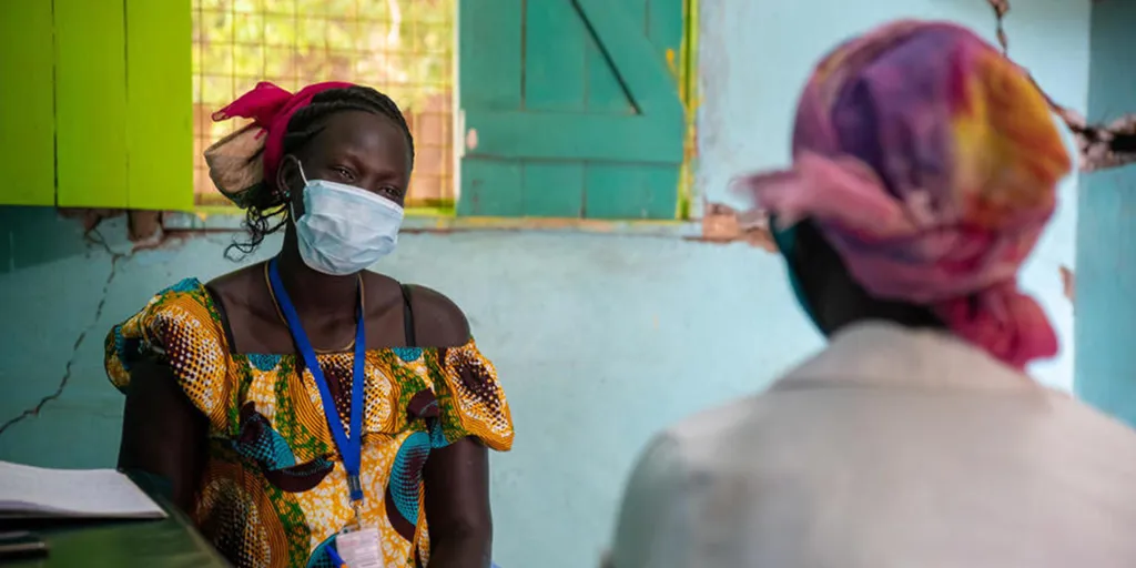 Sarah Nyajuok is a 24-year-old South Sudanese refugee living at Kakuma camp in Kenya. She decided to train as a community worker after witnessing her mother’s experience of gender-based violence.