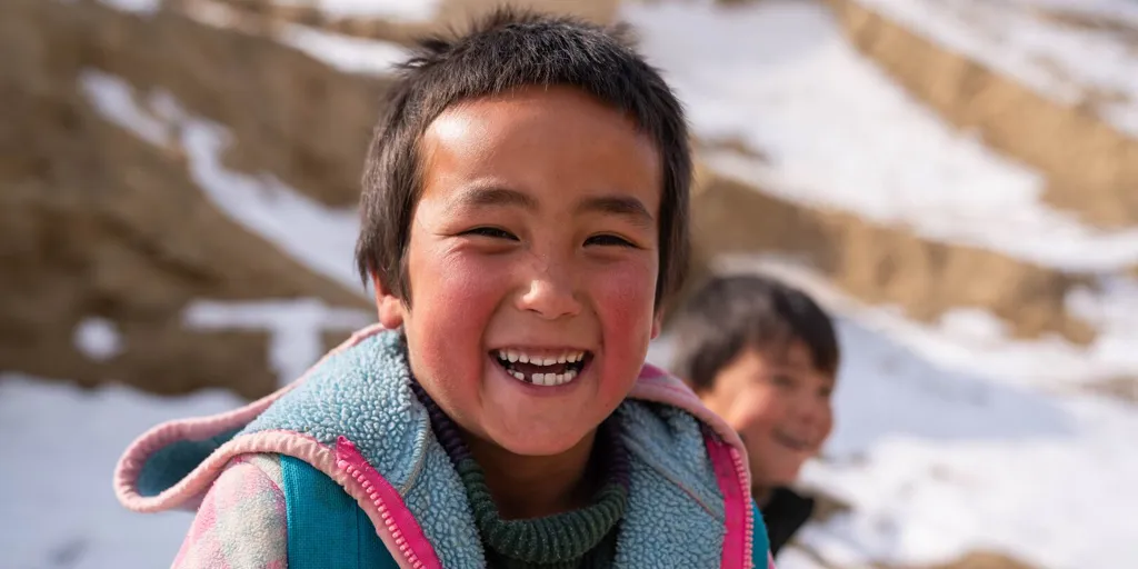 Arash, 7, is a student learning English at the Youth Centre in Bamyan, Afghanistan.