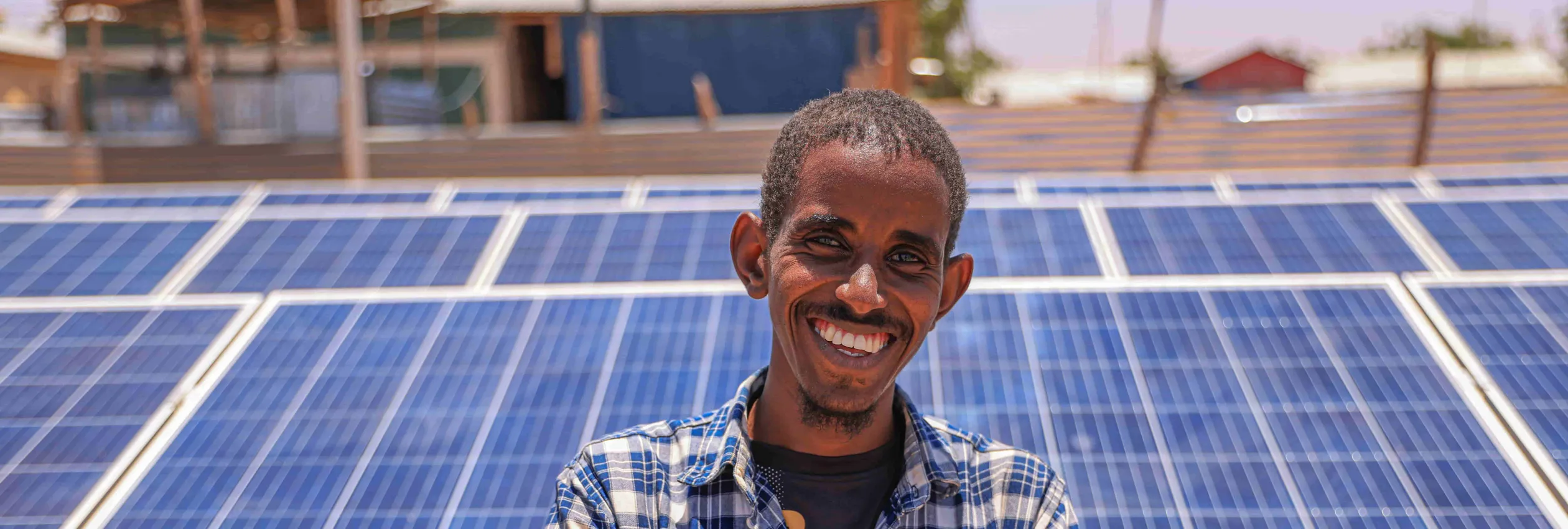 Ethiopia. Elias and the solar mini grid in Ethiopia