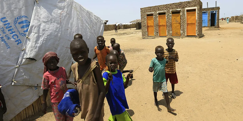 A family’s latrine