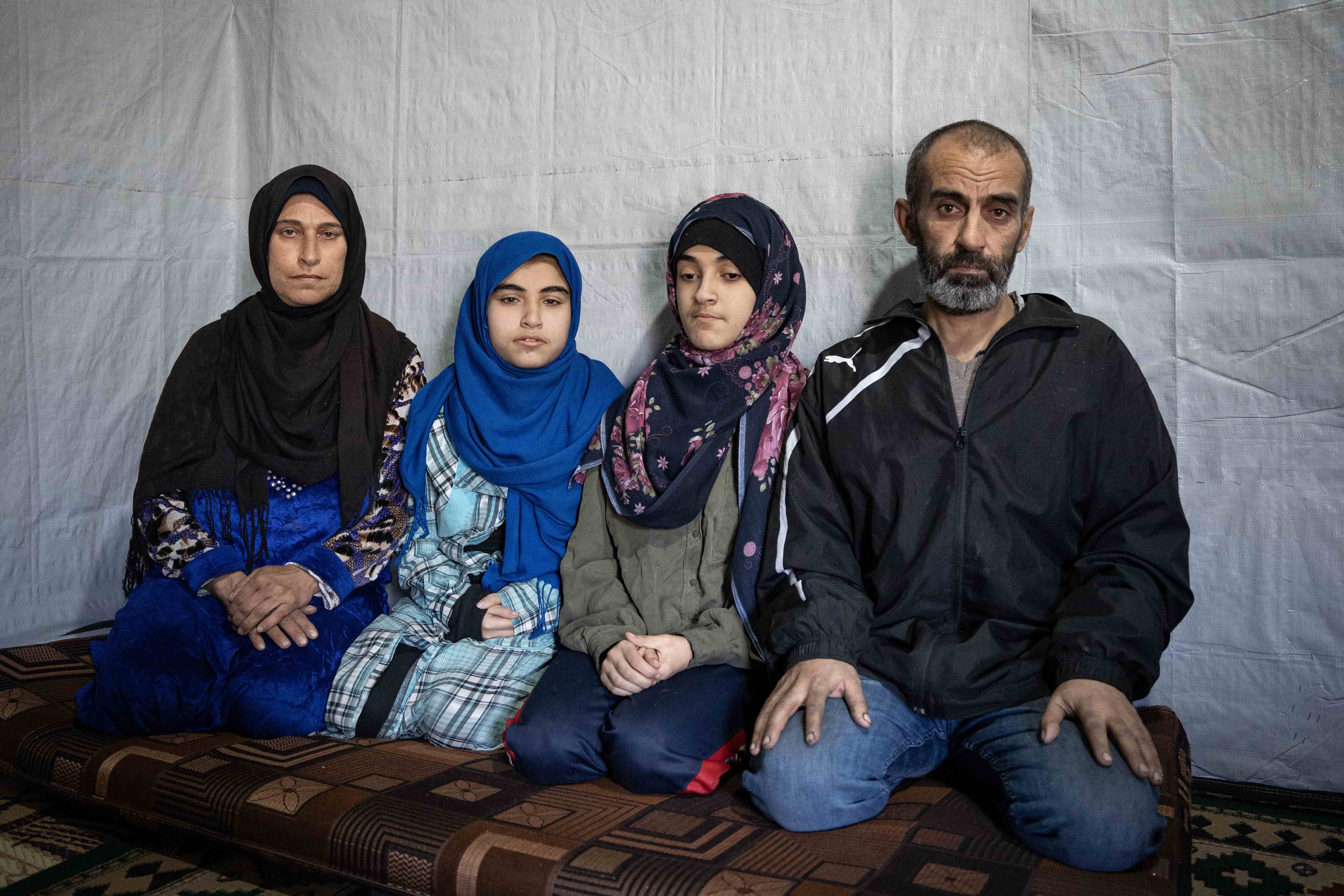 Lebanon. Syrian refugees living in Saadnayel camp consider returning home