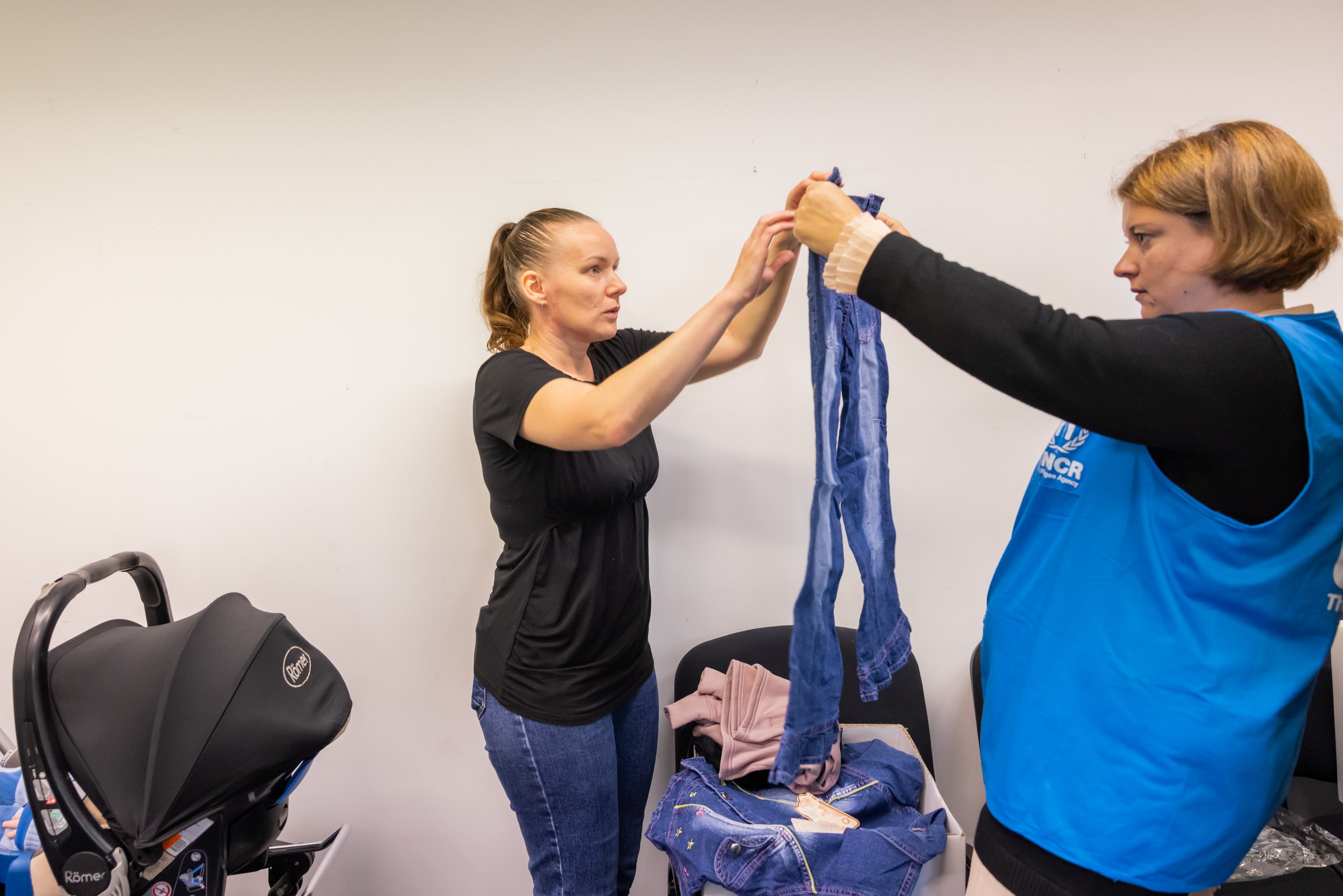 Poland. Refugees in Poland receive winter support